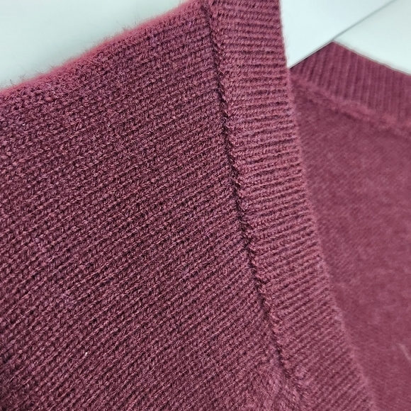 NWT Men's Kallspin Luxury Cashmere Blend Relaxed V-Neck Pullover Sweater XXL - Picture 4 of 10